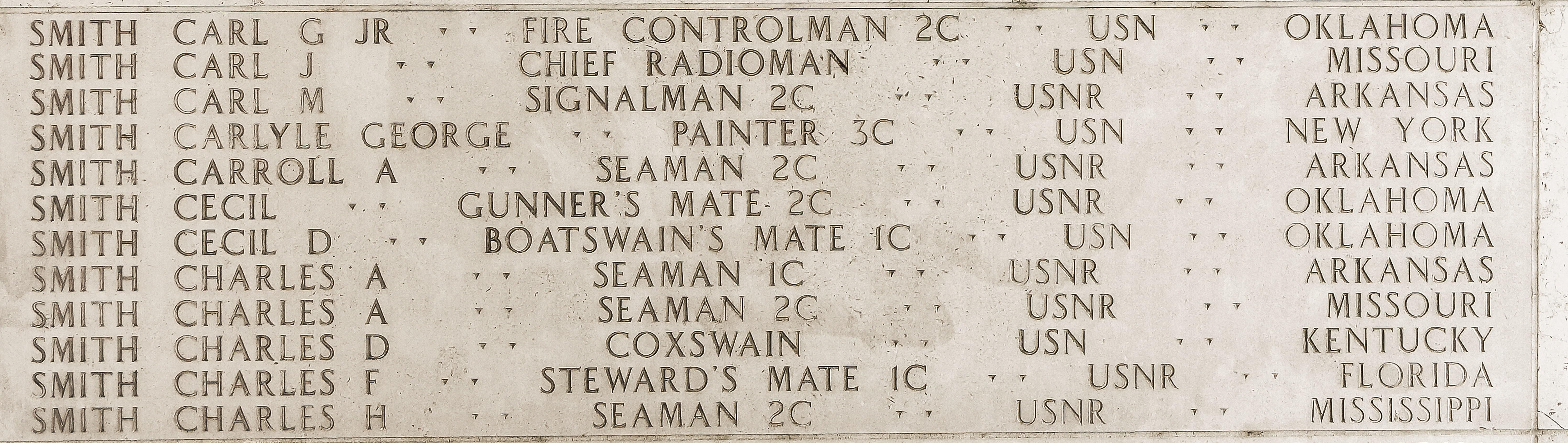 Cecil D. Smith, Boatswain's Mate First Class